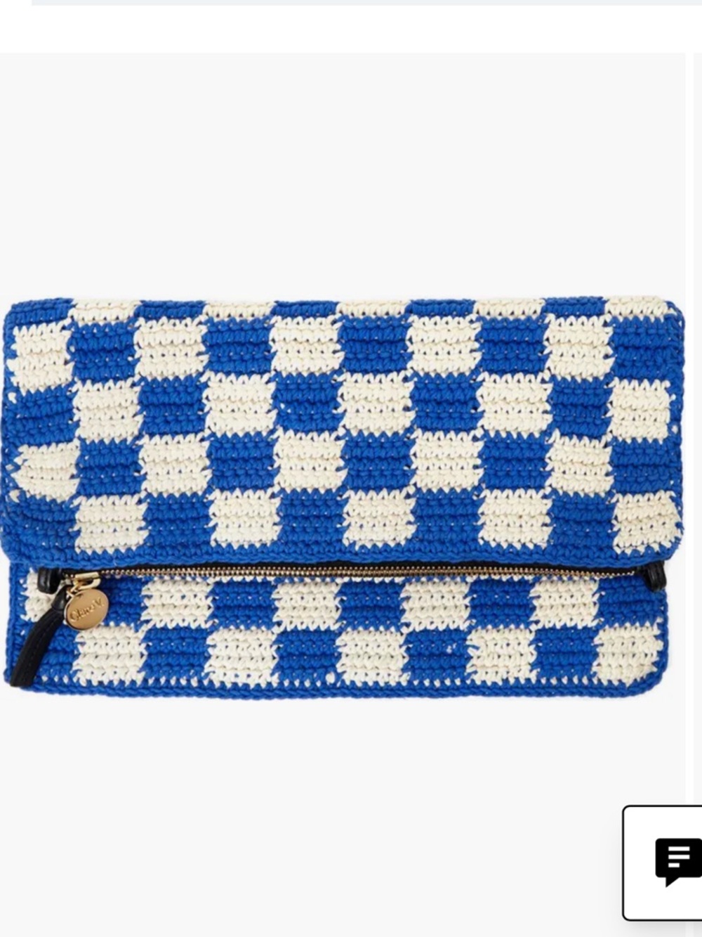 Clare V Crochet Cotton Foldover Clutch - Picture 3 of 8